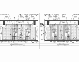 培训室会议室及公区走道施工图  会议中心 多功能室 学术报告厅 小会议室 走廊 休息区