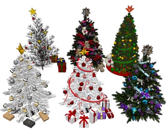 圣诞树 装饰松树
