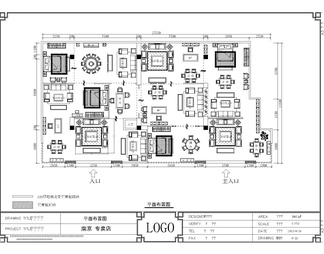 家具店建材展厅CAD施工图