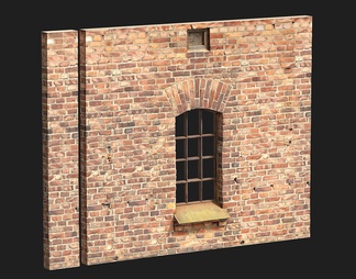 砖墙 围墙 墙壁 建筑构件 窗户