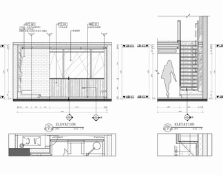 76㎡跃层公寓家装样板房室内施工图   家装 跃层 私宅 公寓 样板房