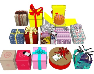 节日礼物 礼物包装盒