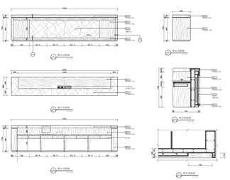 接待台吧台施工节点详图 咨询台 接待台 吧台
