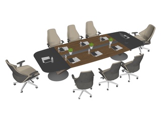 会议桌椅组合 办公椅