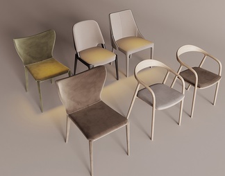 单椅组合 餐椅