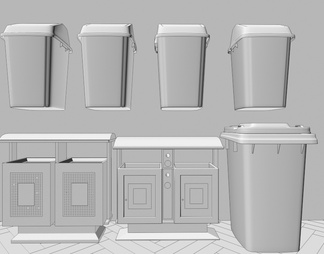 公用垃圾箱 分类垃圾桶 干湿垃圾桶