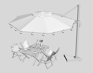 休闲座椅和阳伞