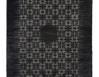 黑色印花地毯