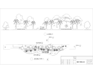 CAD园林假山景观施工图