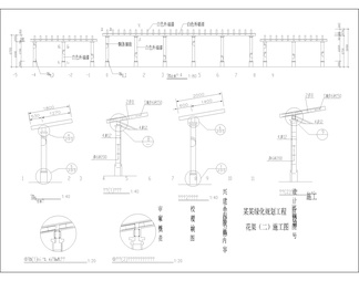 CAD公园景观布置景观节点施工图