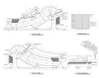 智能化停车场设计平面图鸟瞰图