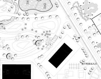 公园绿地园林景观CAD平面布置图库