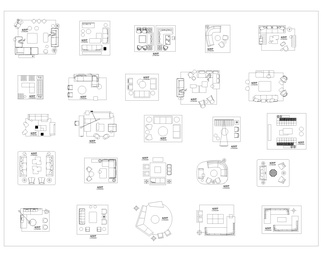 2024家具图案填充CAD图库