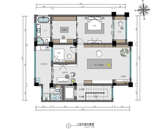 四层家装别墅施工图+效果图+材料表  家装  私宅 豪宅 别墅 复式 洋房 样板房  精装房