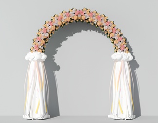 婚庆花卉门拱