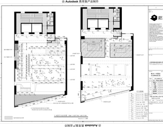 办公空间办公室CAD施工图