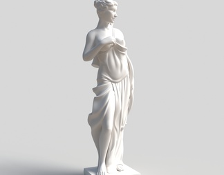 女石膏雕像