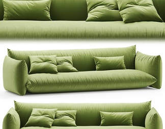 阿尔伯塔贝拉维塔绿色沙发