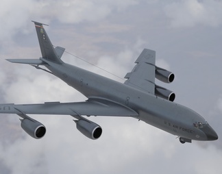 KC135空中加油机大型空中加油机带内饰机舱门可开关