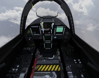 YF23黑寡妇隐形战斗机带驾驶室控制台舱门可开关