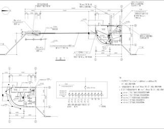 门卫大门电气弱电照明CAD