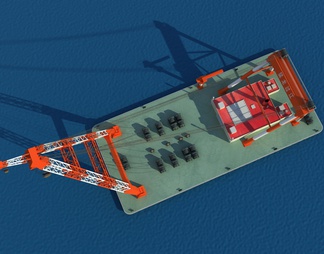 浮吊船 运输船 施工船