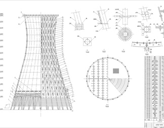 冷却塔平面布置总设计图