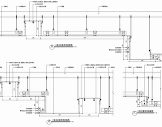 轻钢龙骨石膏板吊顶施工节点详图 石膏板吊顶 上人轻钢龙骨  吊顶剖面