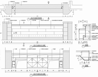 接待服务台施工详图 接待台 服务台 咨询台 吧台