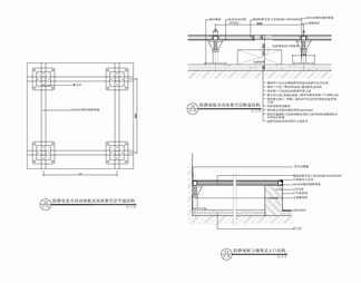 防静电地板安装详图 防静电地板 机房地板