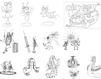 昆虫动物CAD图纸素材