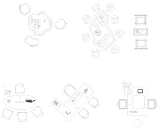 2024最新茶室茶桌椅茶具CAD图库