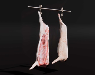 猪肉胴体 一半猪肉