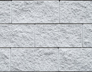 白色石材错缝墙面铺装