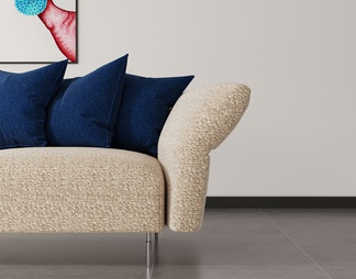 意式极简时尚布艺三人位沙发客厅模块组合多人沙发异形转角沙发