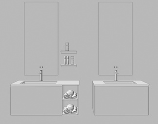卫浴柜 浴室柜 洗手台