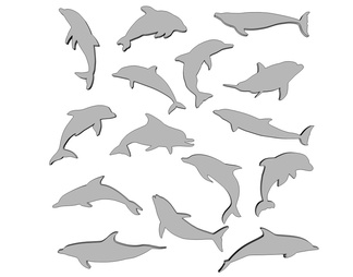 海豚墙饰