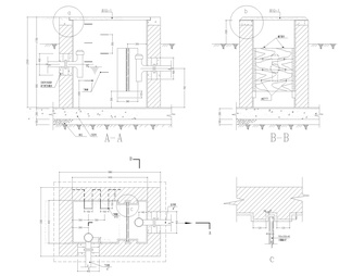 18套化粪池隔油池CAD