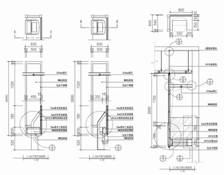 电子银行机网银终端机施工详图 网银机 银行自助机 银行查询机