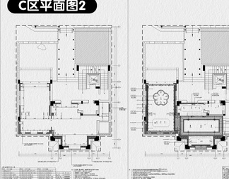 中餐厅装修设计全套CAD施工图纸禅意餐饮饭店平面布局效果图