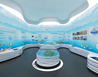 海洋展厅 沙盘 互动触摸屏 海洋生物