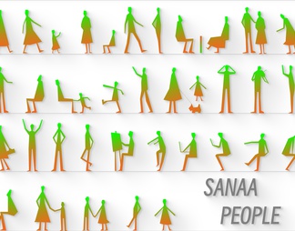 人物立面CAD（SANAA People）