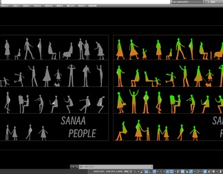 人物立面CAD（SANAA People）