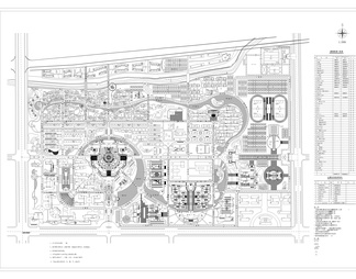 100套大学校园建筑规划CAD施工图