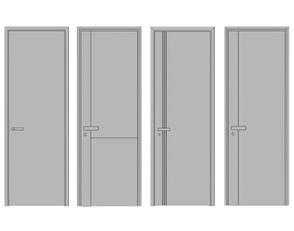 门 卧室门 房门 木门 单开门 烤漆门 极简门 门组合