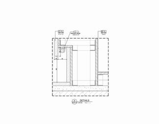 接待台前台施工详图 石材接待台 咨询台 问询台 收银台