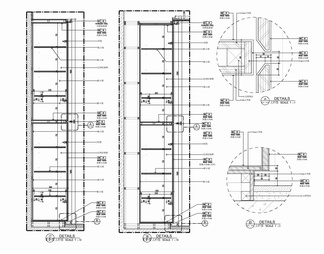 木饰面储物柜装饰柜施工大样详图 木饰面柜 暗门装饰柜 无拉手储物柜