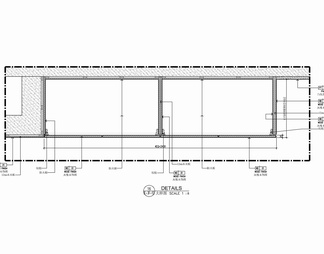 木饰面储物柜装饰柜施工大样详图 木饰面柜 暗门装饰柜 无拉手储物柜