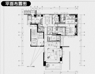家装豪宅大平层大户型装修设计效果图方案定制室内全套CAD施工图