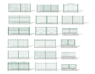 铁丝网护栏围栏钢丝网绿色铁网金属网围栏
